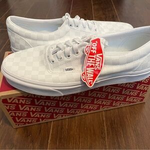 Vans Era Checkerboard White Size 11